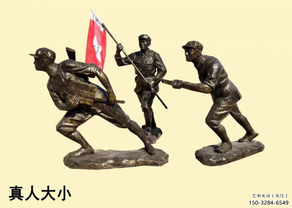 武警雕塑 鑄銅景觀戰士雕塑 室內戰士雕塑