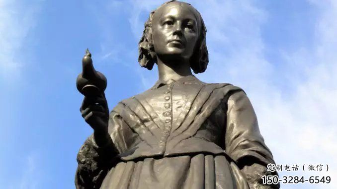 彩繪南丁格爾雕塑 黃銅名人雕塑 街頭雕塑