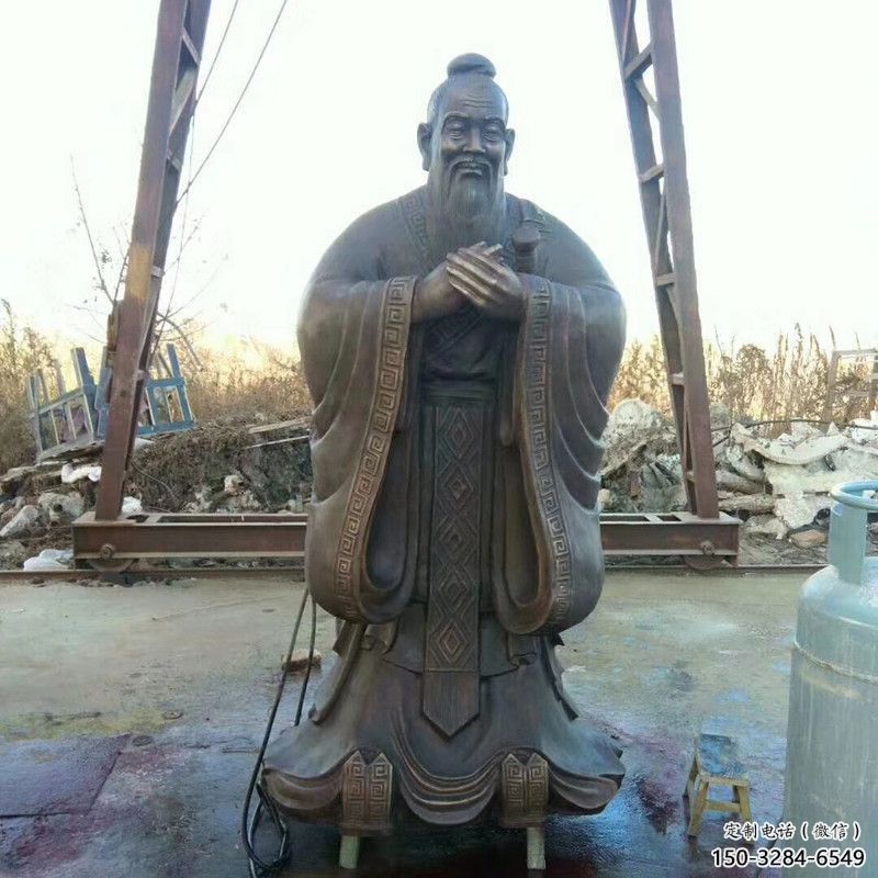 商場孔子雕塑 學(xué)校雕塑 店門口小品