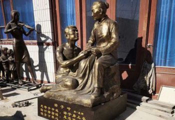 孝道雕塑 景觀美陳古代雕塑 噴漆文化雕塑