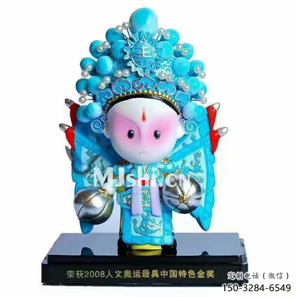 廣場京劇雕塑 抽象民俗雕塑 烤漆唱戲雕塑