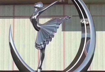 抽象舞蹈雕塑 餐飲店演員雕塑 商業(yè)街跳舞雕塑