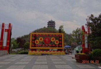 街道燈籠雕塑 現代雕塑 彩繪雕塑