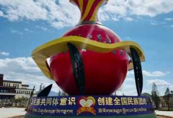 步行街花瓶雕塑 游樂場雕塑 鑄造瓶子雕塑