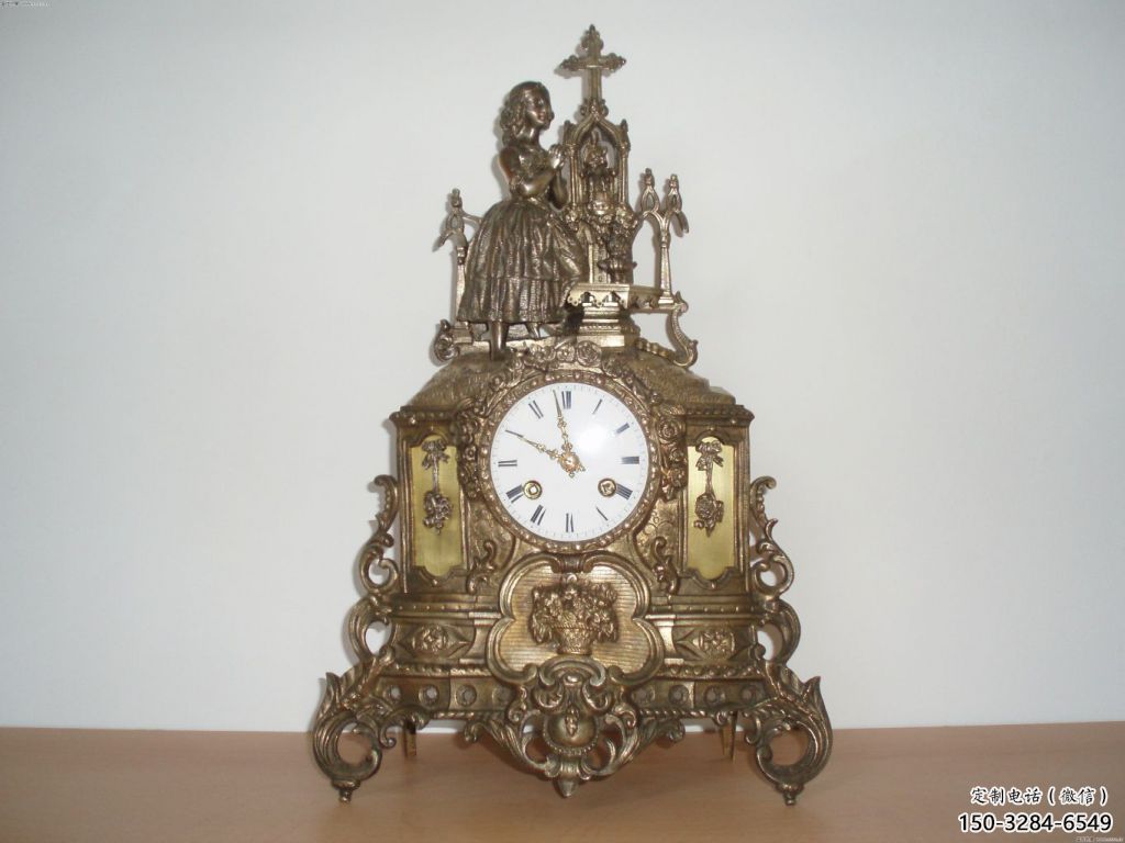 商業街鐘表雕塑 烤漆雕塑 彩繪時鐘雕塑