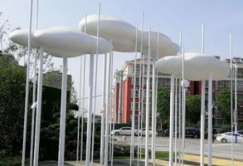 室內(nèi)云梯雕塑，拉絲景觀雕塑，抽象效果