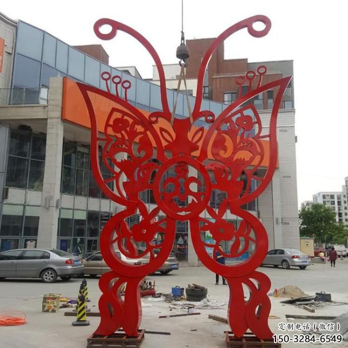 彩繪風箏雕塑 電鍍現(xiàn)代雕塑 公園景觀雕塑