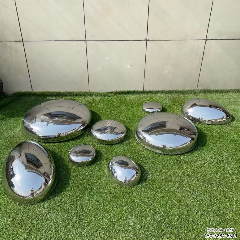 商業街石塊雕塑 烤漆石頭雕塑 彩繪景觀石雕塑