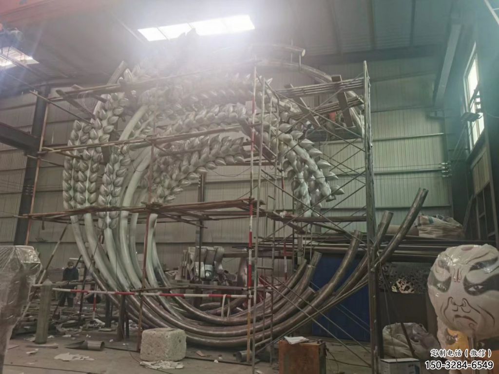 中式螺絲釘?shù)袼?啞光器械雕塑 游樂場工業(yè)雕塑