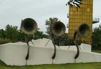 沖鋒號雕塑 歐式步行街小品 大型商場雕塑