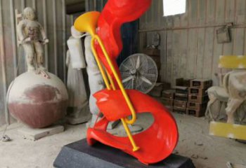 創(chuàng)意沖鋒號雕塑 啞光景觀小品 公園雕塑