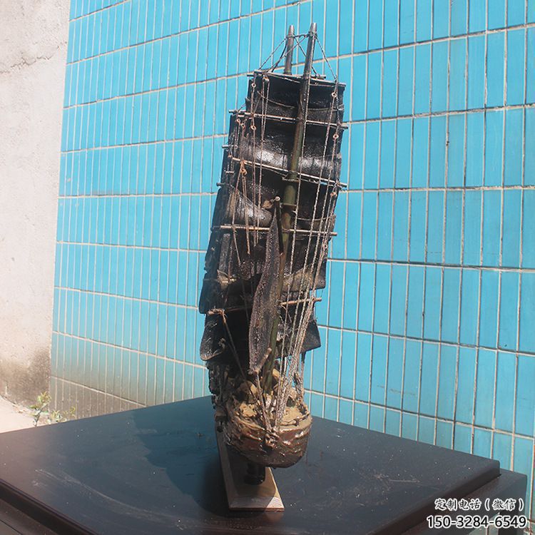 園林揚帆雕塑 大型遠(yuǎn)航雕塑 中式風(fēng)帆雕塑