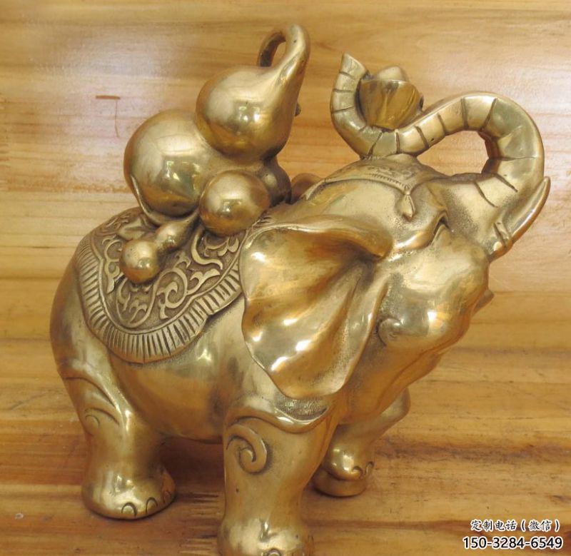 公園大象雕塑定價(jià)，美陳概念，黃銅大象雕塑選用