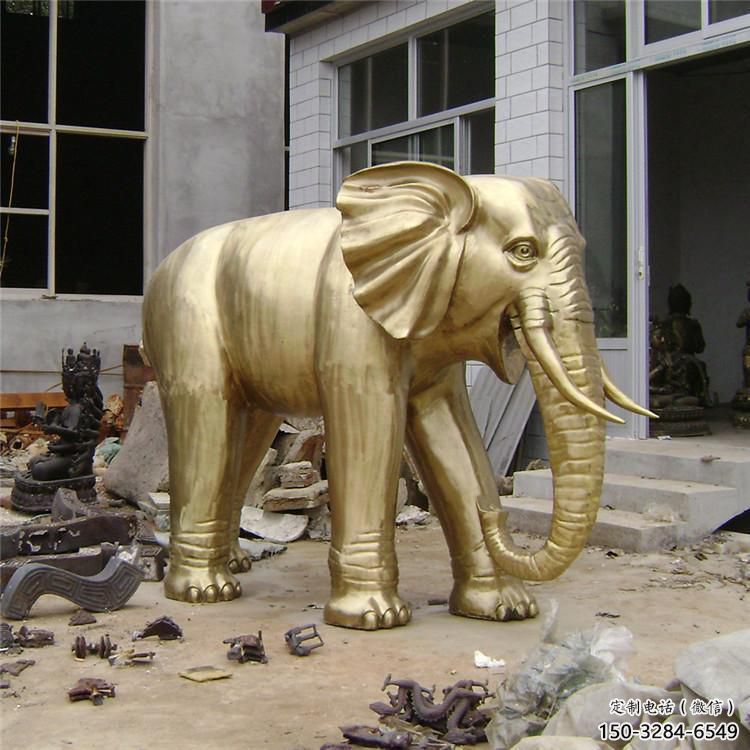 文化大象雕塑生產，景區雕塑，城市黃銅大象雕塑提供