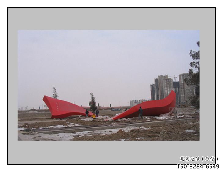 酒店紅旗雕塑，戶外革命雕塑，革命擺件