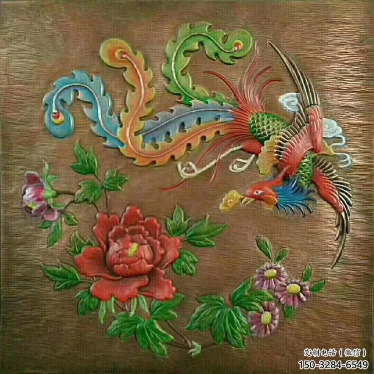 鳳凰浮雕觀賞型，街景小品，動物浮雕主題常用