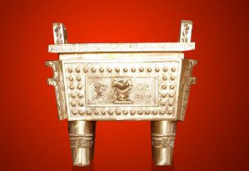 黃銅鼎雕塑-司母戊鼎雕塑-企業(yè)擺件