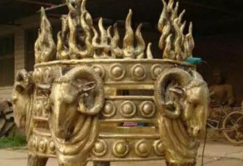 羊頭四羊方尊銅雕塑制作