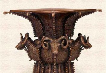 戶(hù)外四羊方尊銅雕生產(chǎn)