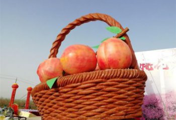 果籃雕塑供給，街道標識，鐵藝果籃雕塑供應