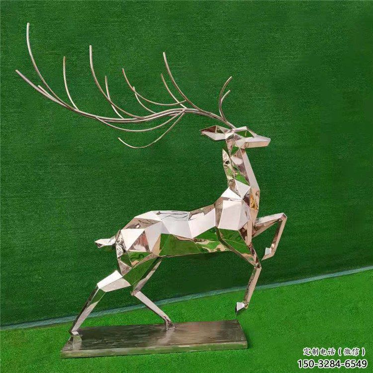 戶外小鹿雕塑通用，陸地擺件，景觀切面小鹿雕塑制作