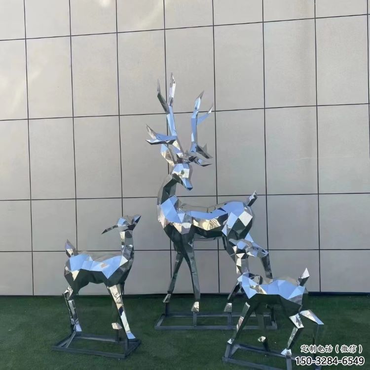 景觀小鹿雕塑服務商，美陳雕塑，切面小鹿雕塑精選