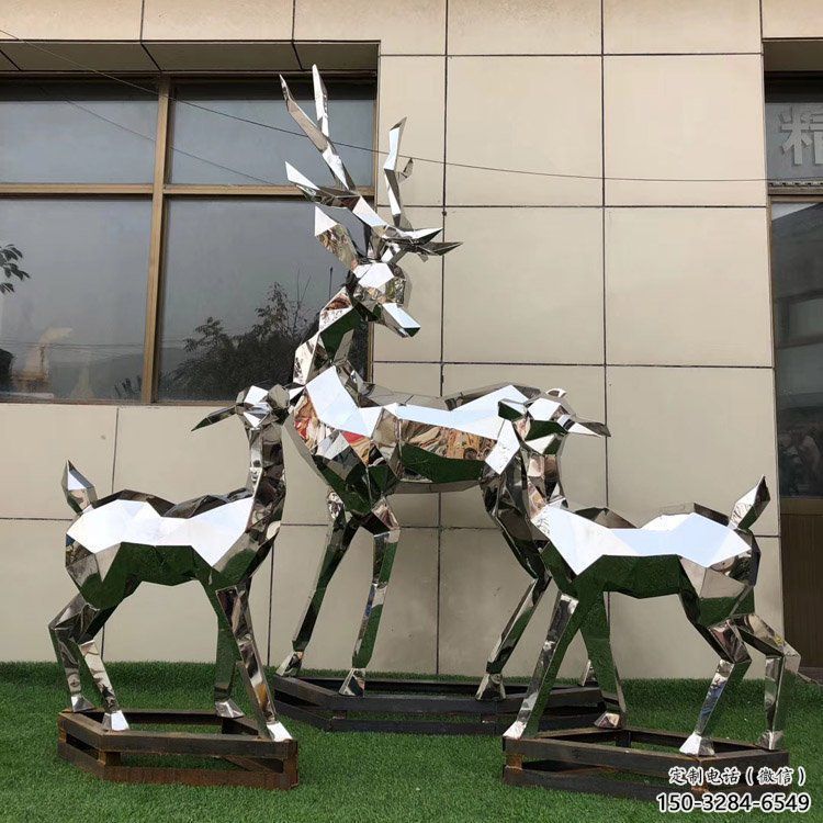 小鹿雕塑制作，城市雕塑，景觀切面小鹿雕塑專供