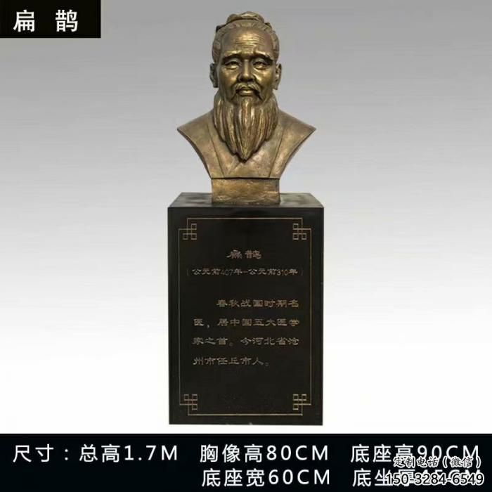 扁鵲人頭像雕塑