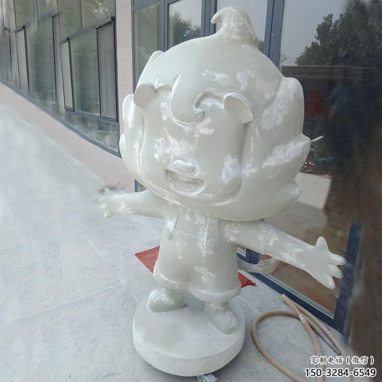 室外玻璃鋼卡通獅子雕塑制作，立體動漫效果