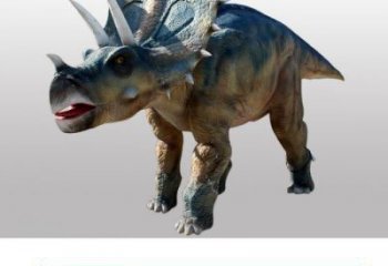 三角龍雕塑點擊，景觀雕塑，別墅發聲恐龍雕塑供求