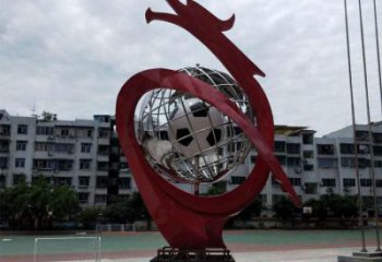 地球儀雕塑制造商，小區(qū)擺件，白鋼地球儀噴泉雕塑提供