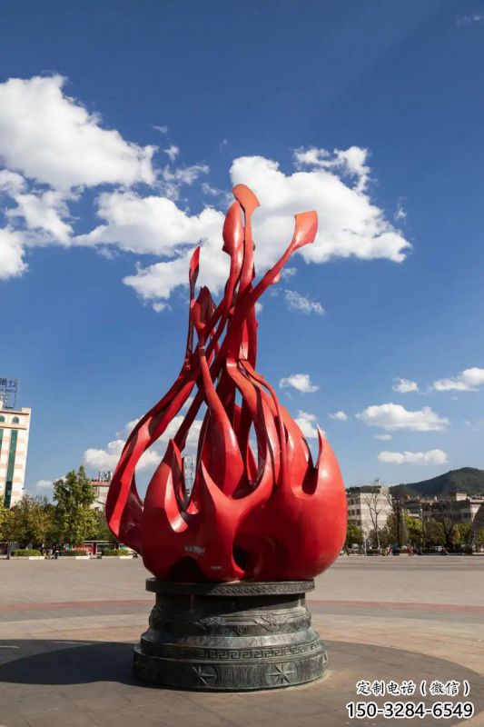 火炬雕塑生產，景區(qū)案例，不銹鋼火炬雕塑優(yōu)選