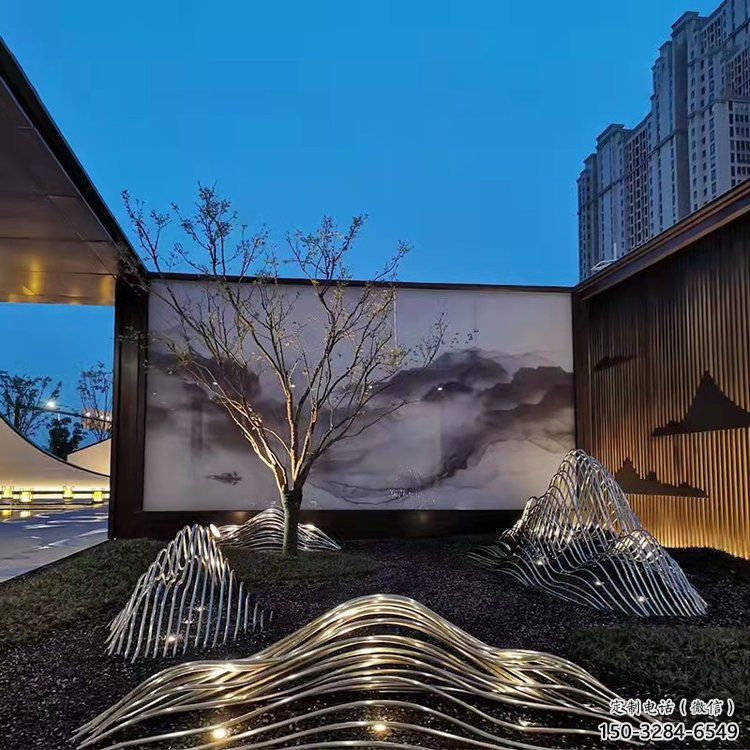 藝術假山雕塑，園林裝飾，鋼結構假山雕塑制造廠家