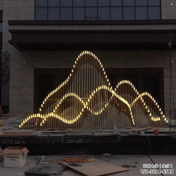 房地產假山雕塑，仿古景觀雕塑，噴砂制造