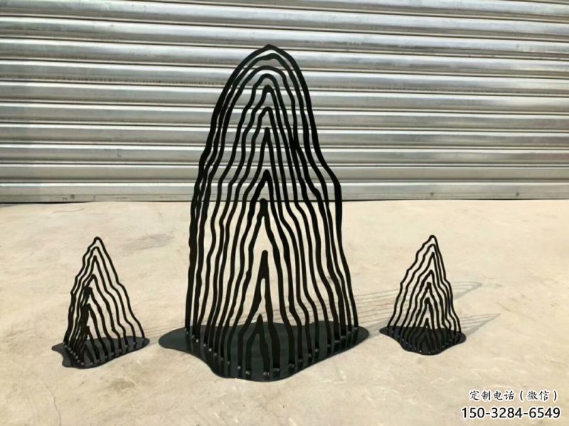 街道假山雕塑，鍛造景觀雕塑，古銅效果