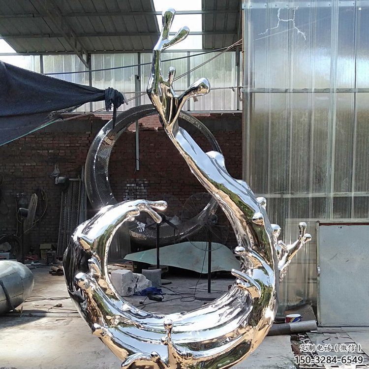 波浪雕塑生產，透雕系列，不銹鋼波浪雕塑生產商