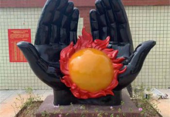 雕塑火球景觀制造，街景小品，景觀不銹鋼火球雕塑優價