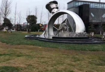 鋼結構戒指環雕塑指用，景觀雕塑，藝術戒指環雕塑點擊