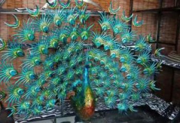 孔雀開屏景觀雕塑精品，小區雕塑，景觀孔雀開屏雕塑廠家