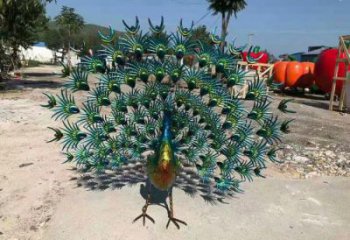 商業街孔雀雕塑