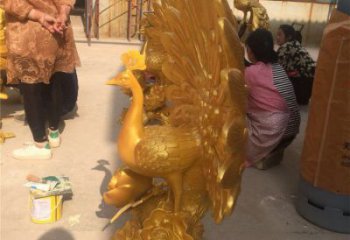 花園孔雀雕塑點擊，多彩藝術，銅孔雀雕塑承接