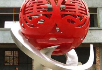 繡球雕塑承接，廣場(chǎng)系列，烤漆繡球雕塑標(biāo)準(zhǔn)