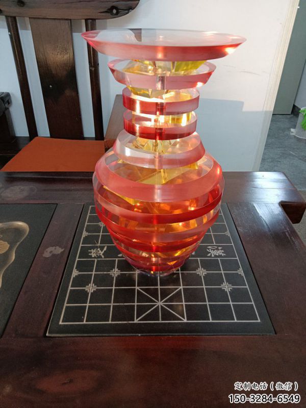 鏤空花瓶雕塑制造商，美陳雕塑，異形花瓶雕塑供給