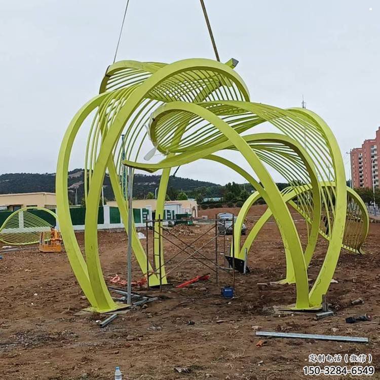 大型樹葉雕塑制造，透雕系列，烤漆樹葉雕塑承接