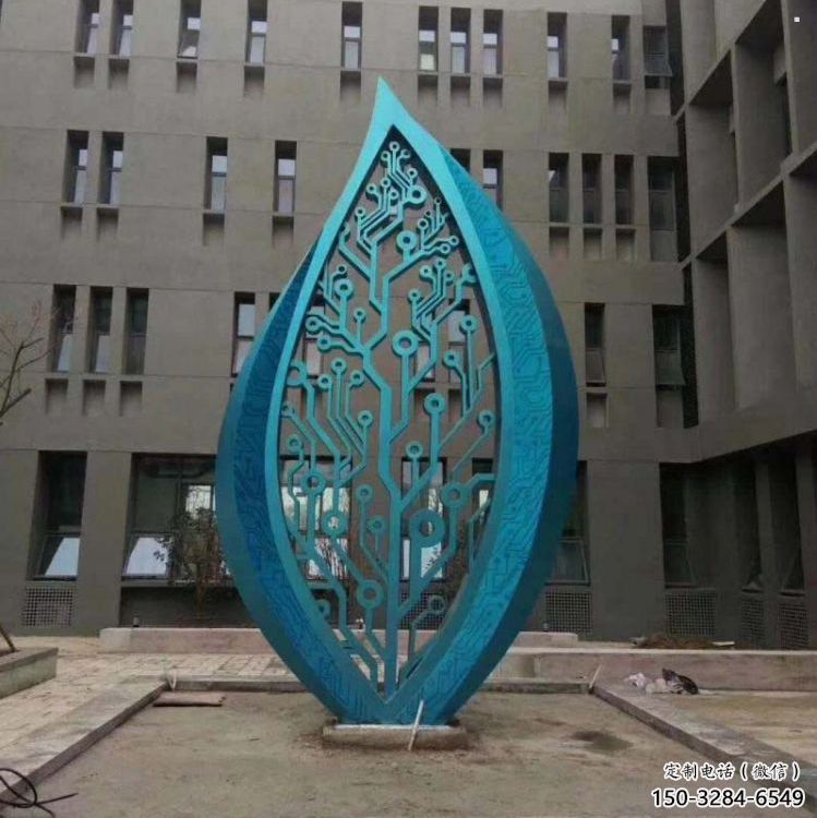 樹葉雕塑制作，景區雕塑，不銹鋼烤漆樹葉雕塑精選