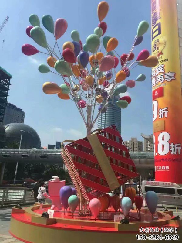 氣球樹雕塑定價，景區雕塑，玻璃鋼氣球樹雕塑生產商