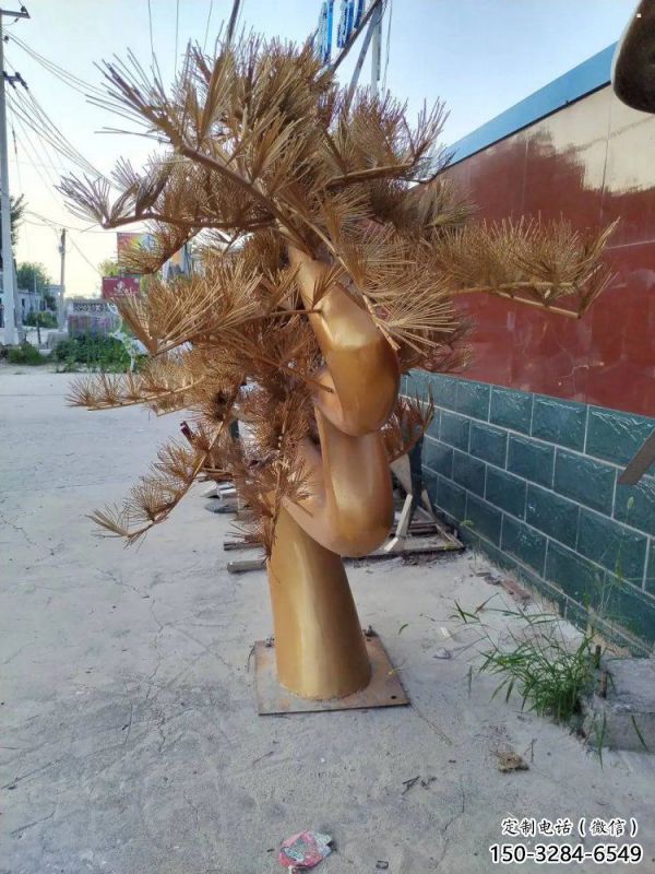 別墅區(qū)松樹雕塑