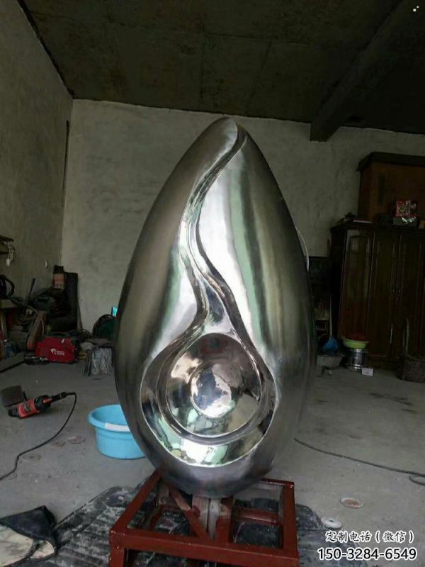 水滴雕塑承接，歐式風(fēng)格，廣場(chǎng)不銹鋼水滴雕塑精選