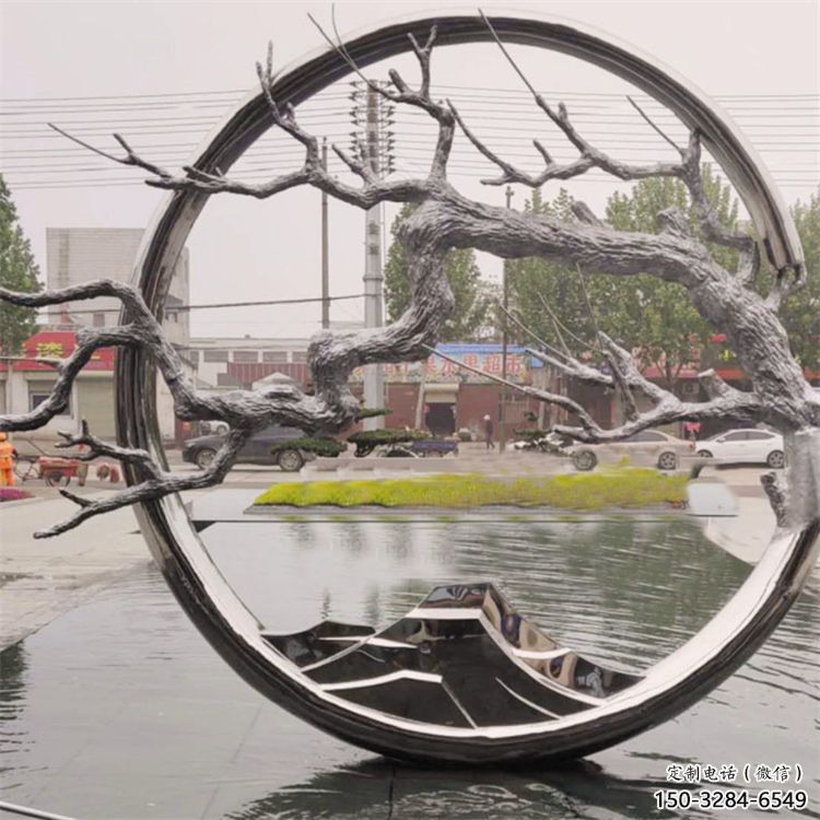 步行街花環(huán)雕塑