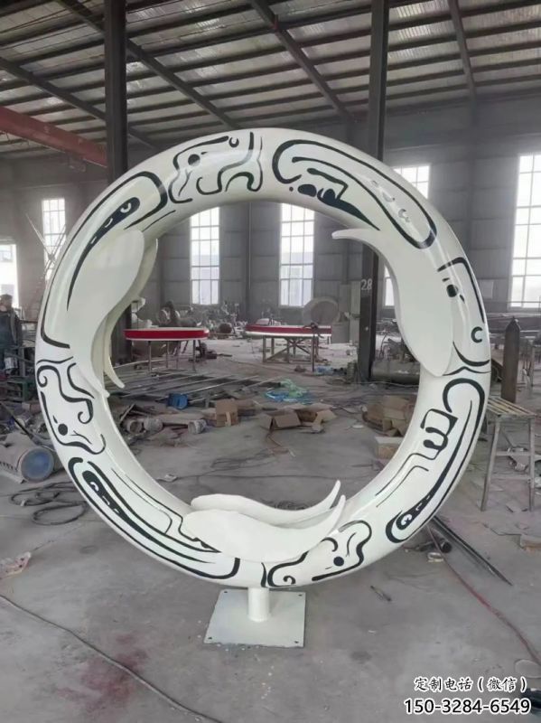 圓環方案精品，景觀雕塑，烤漆圓環雕塑生產商